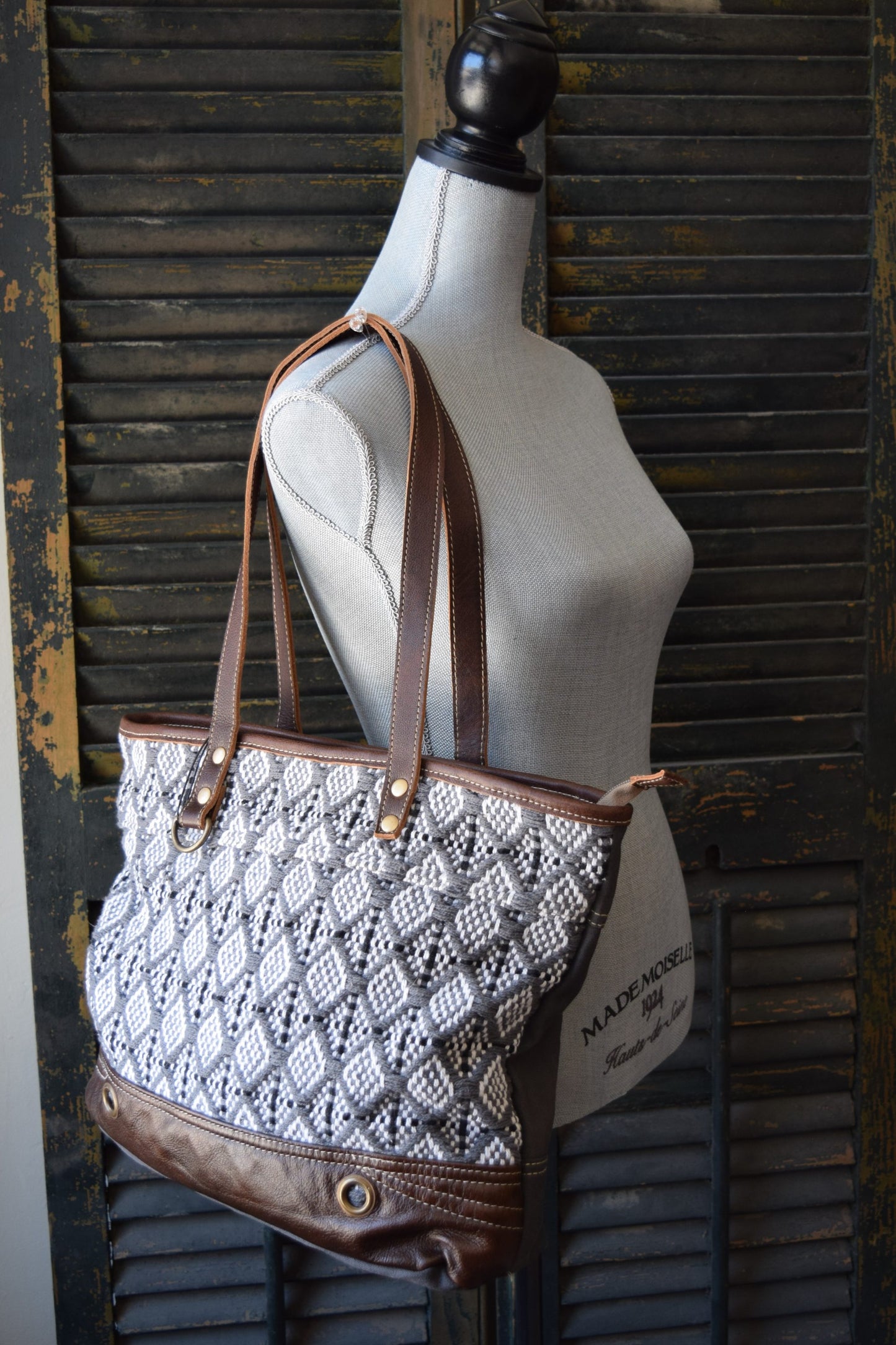 Grey Diamond Tote