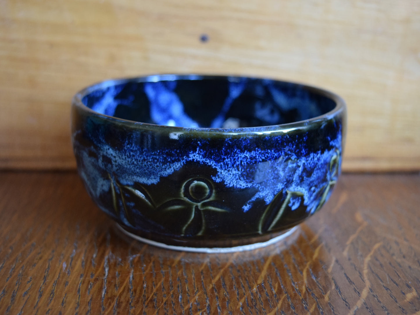Small Handmade Friendship Pottery Bowl Licorice