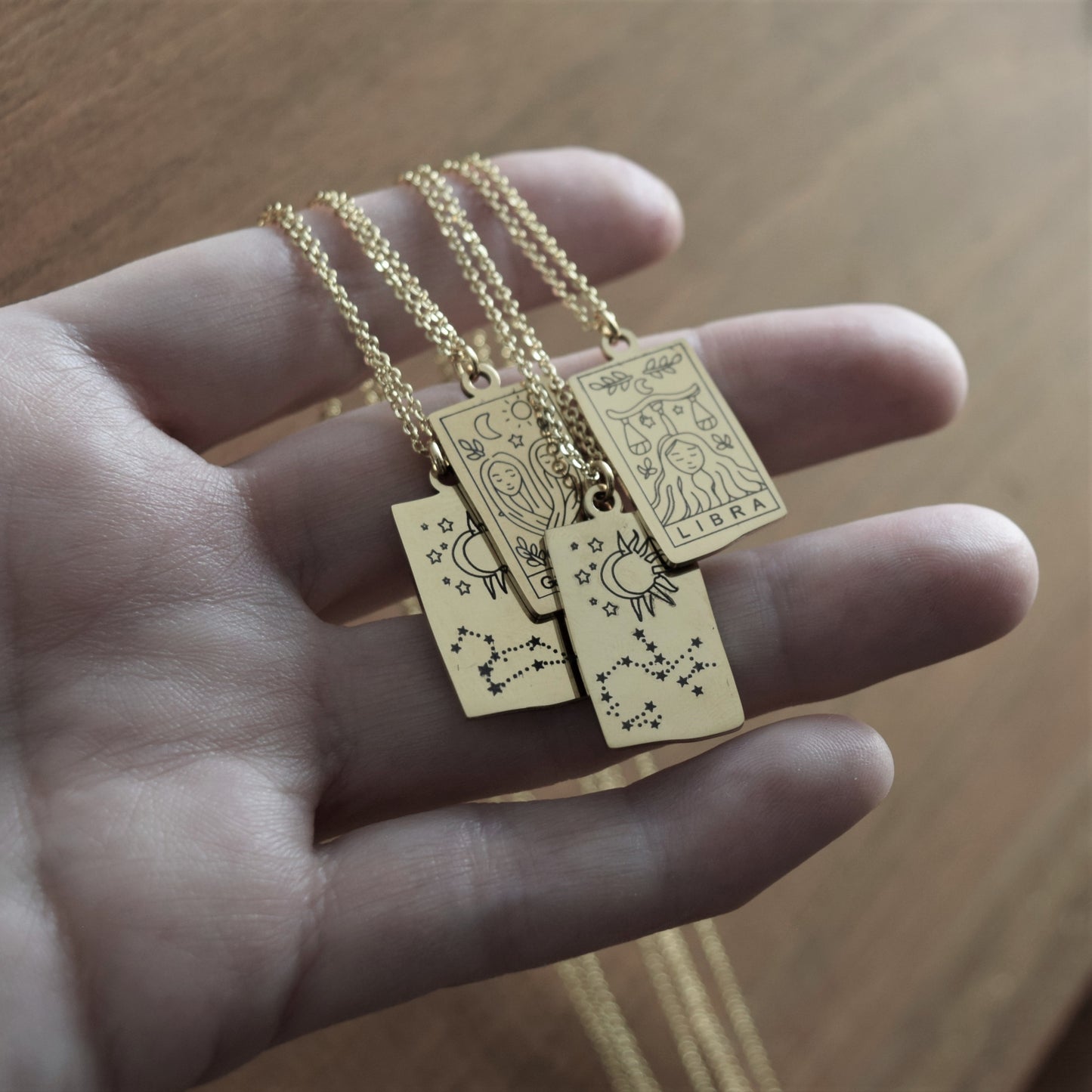 Gold Zodiac Dainty Necklace