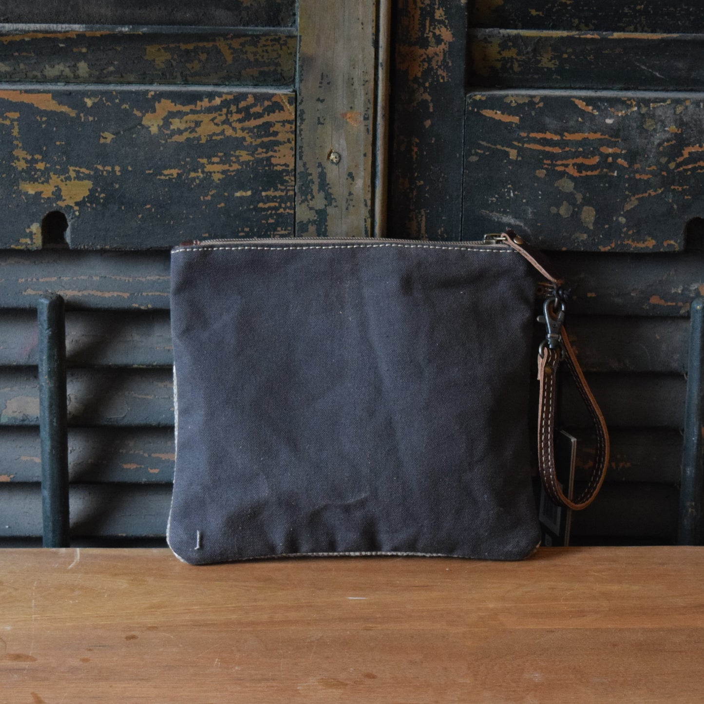 Leather Lines Wristlet