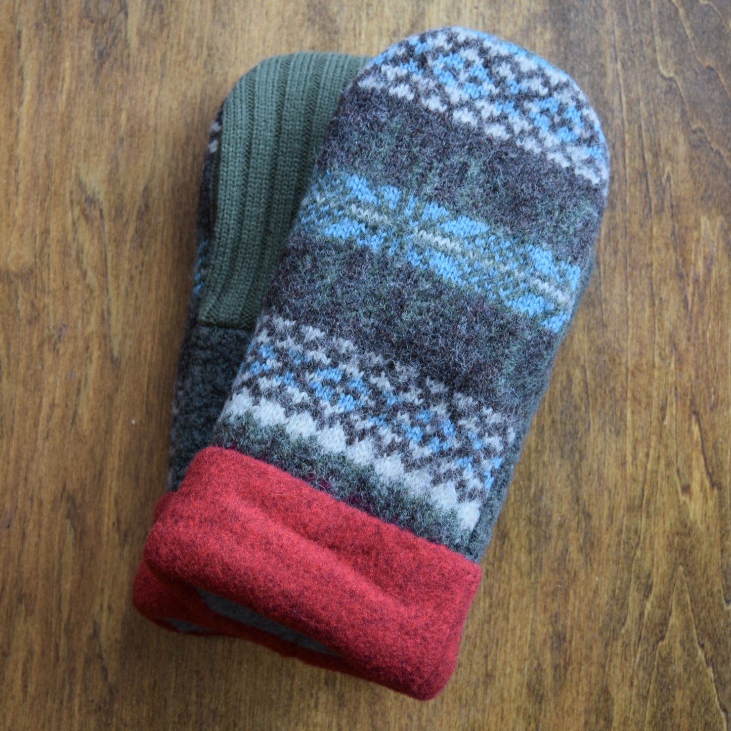 Womens Recycled Mittens