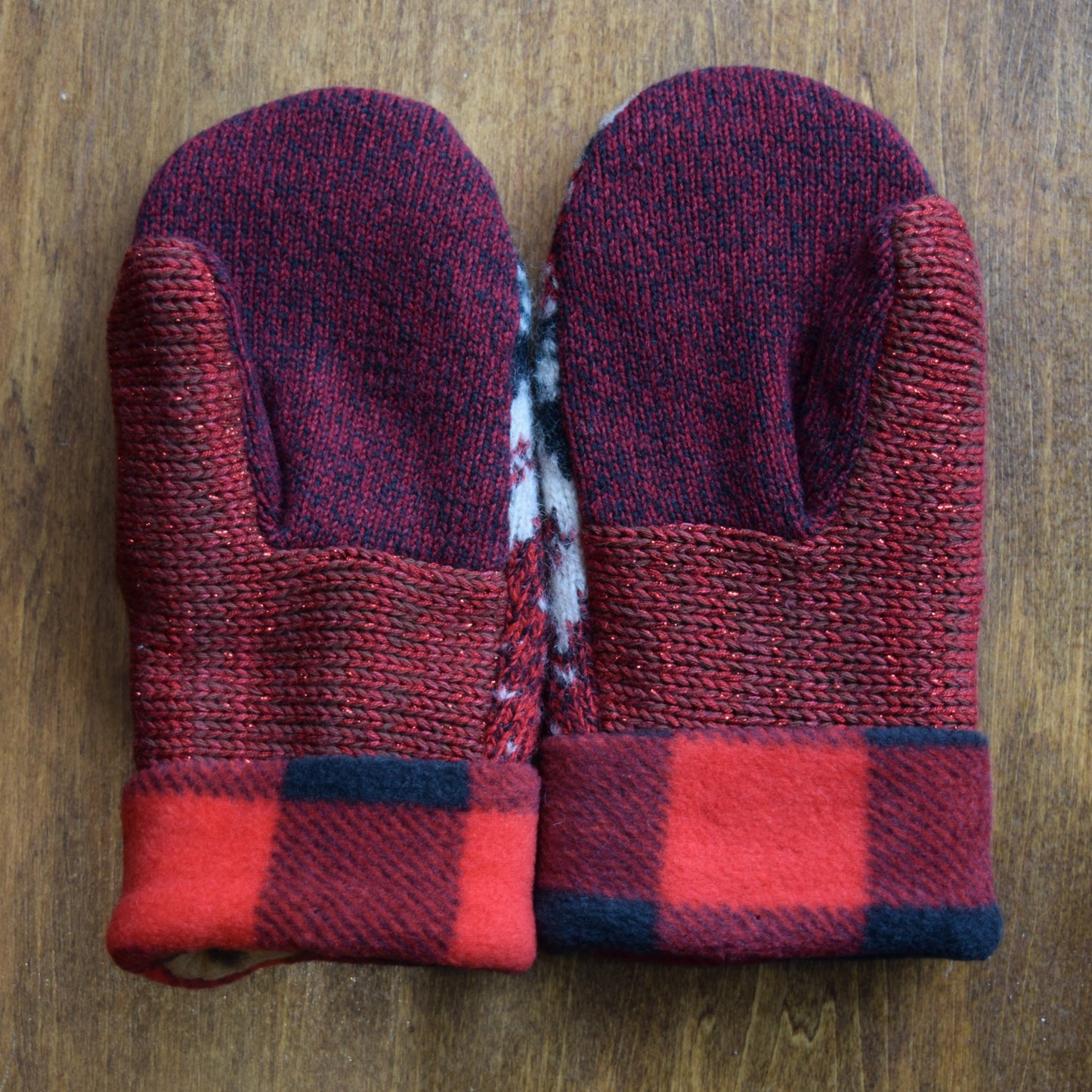 Womens Recycled Mittens