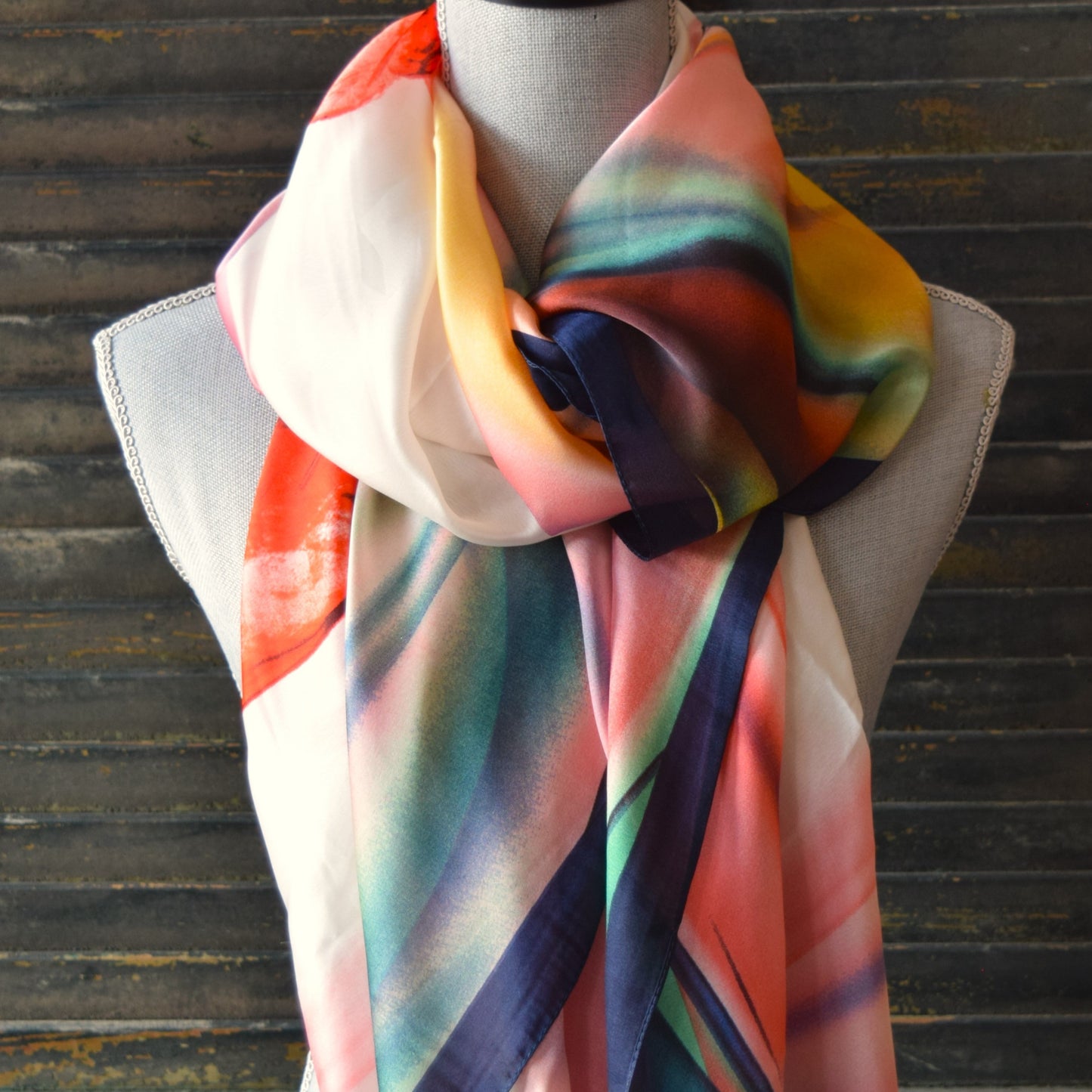 Poppy Silk Scarf