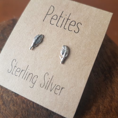 Feather Sterling Silver Earrings