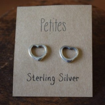 Heart Sterling Silver Earrings