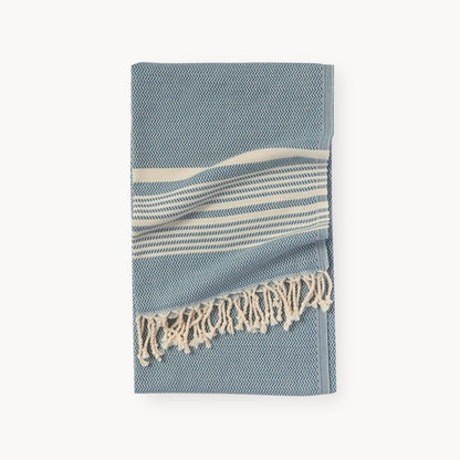 Blue Large Turkish Towel