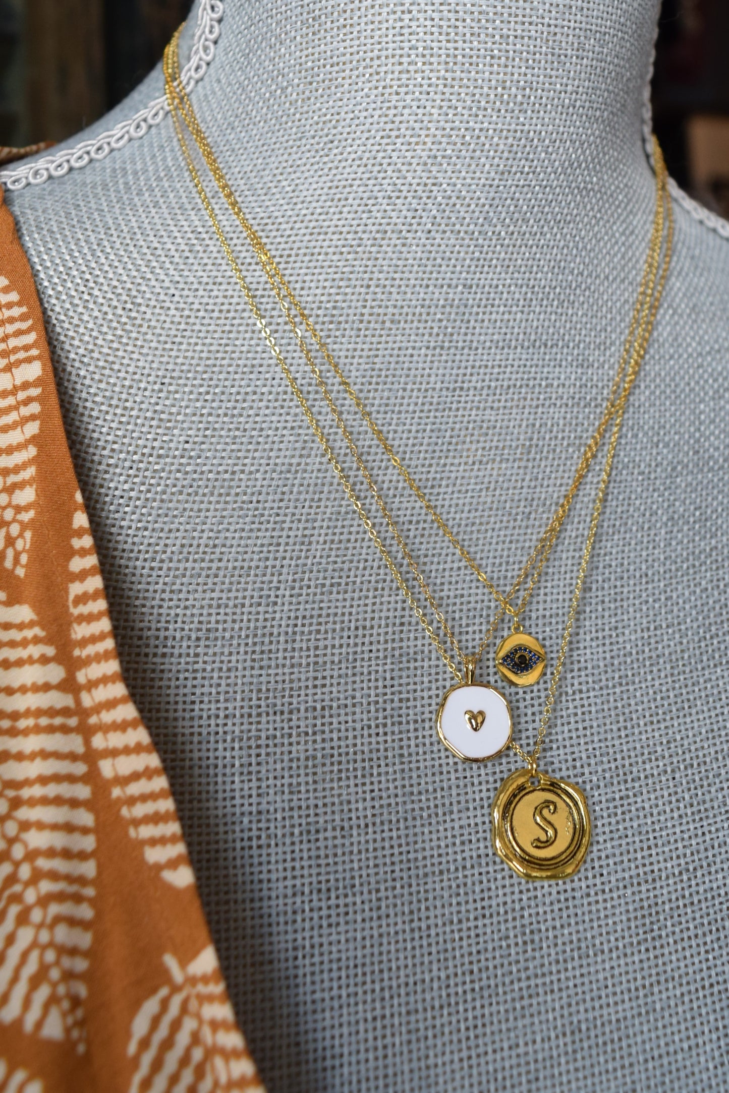 Enamel Symbol Gold Necklace