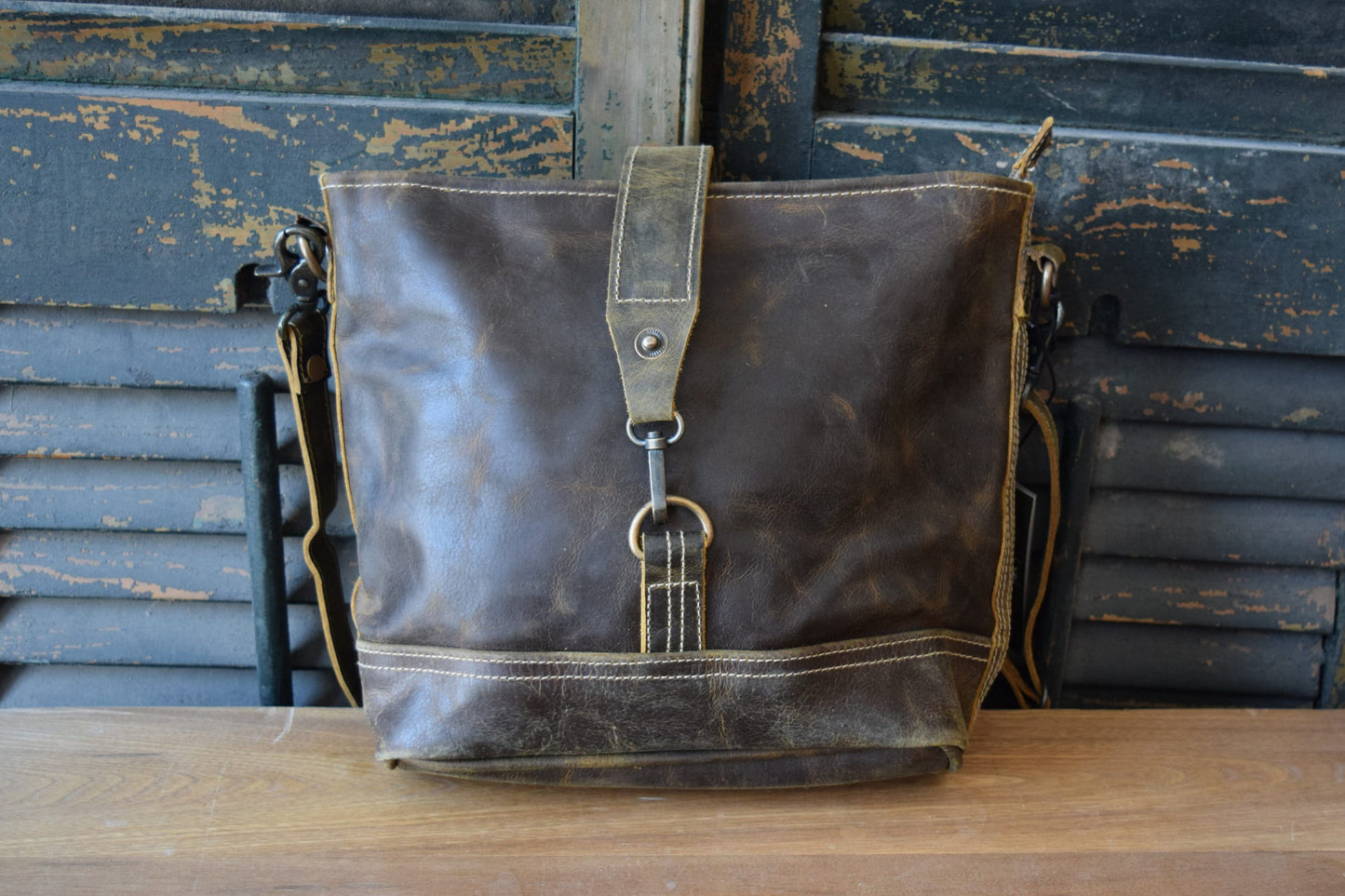 Crossbody Rawhide Clip Bag