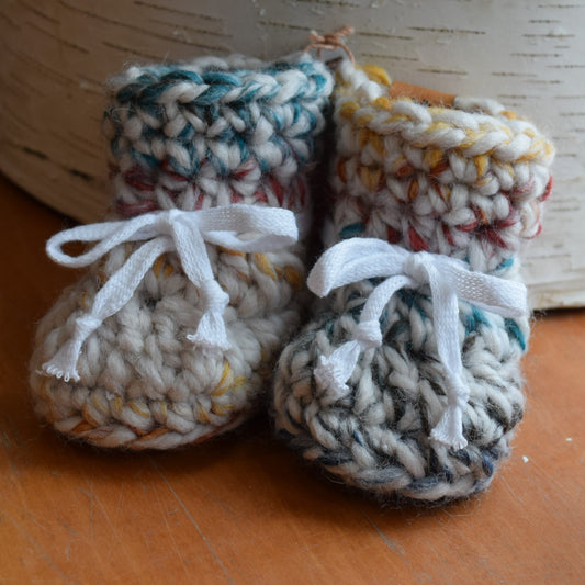 Hand-knit Baby Booties (Mix)
