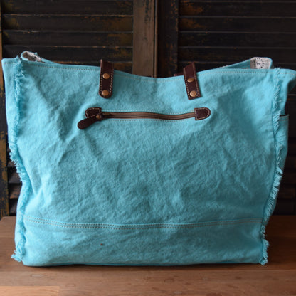 Turquoise Flora WEEKEND Bag