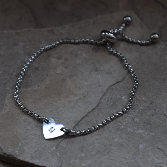 Custom Hand-stamped Stainless Bracelet