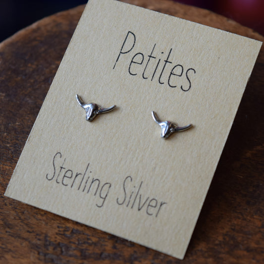 Bull Sterling Silver Earrings