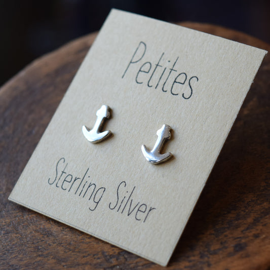 Anchor Sterling Silver Earrings