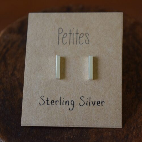 Bar Sterling Silver Earrings