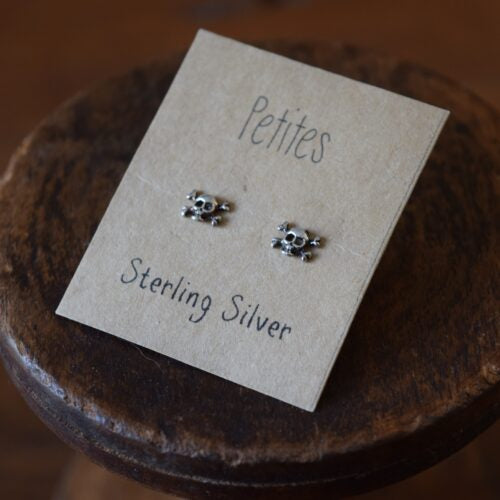 Skull Sterling Silver Earrings