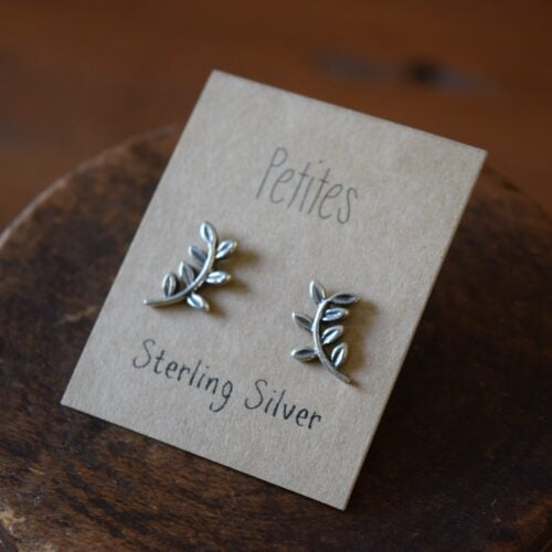 Leaf Vine Sterling Silver Earrings